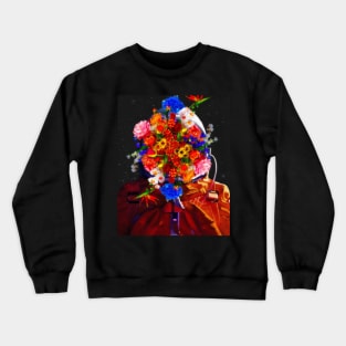 FLOWER ASTRONAUT. Crewneck Sweatshirt